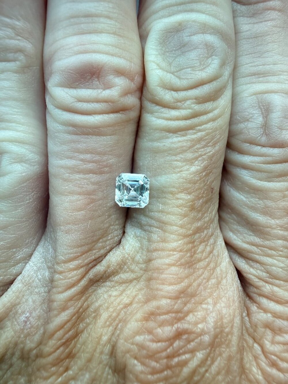 0.99 CT Asscher Lab Grown Diamond D VS1 IGI
